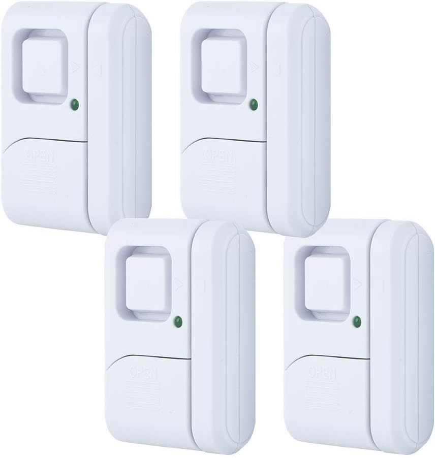 GE Personal Security Window and Door Alarm, 4 Pack